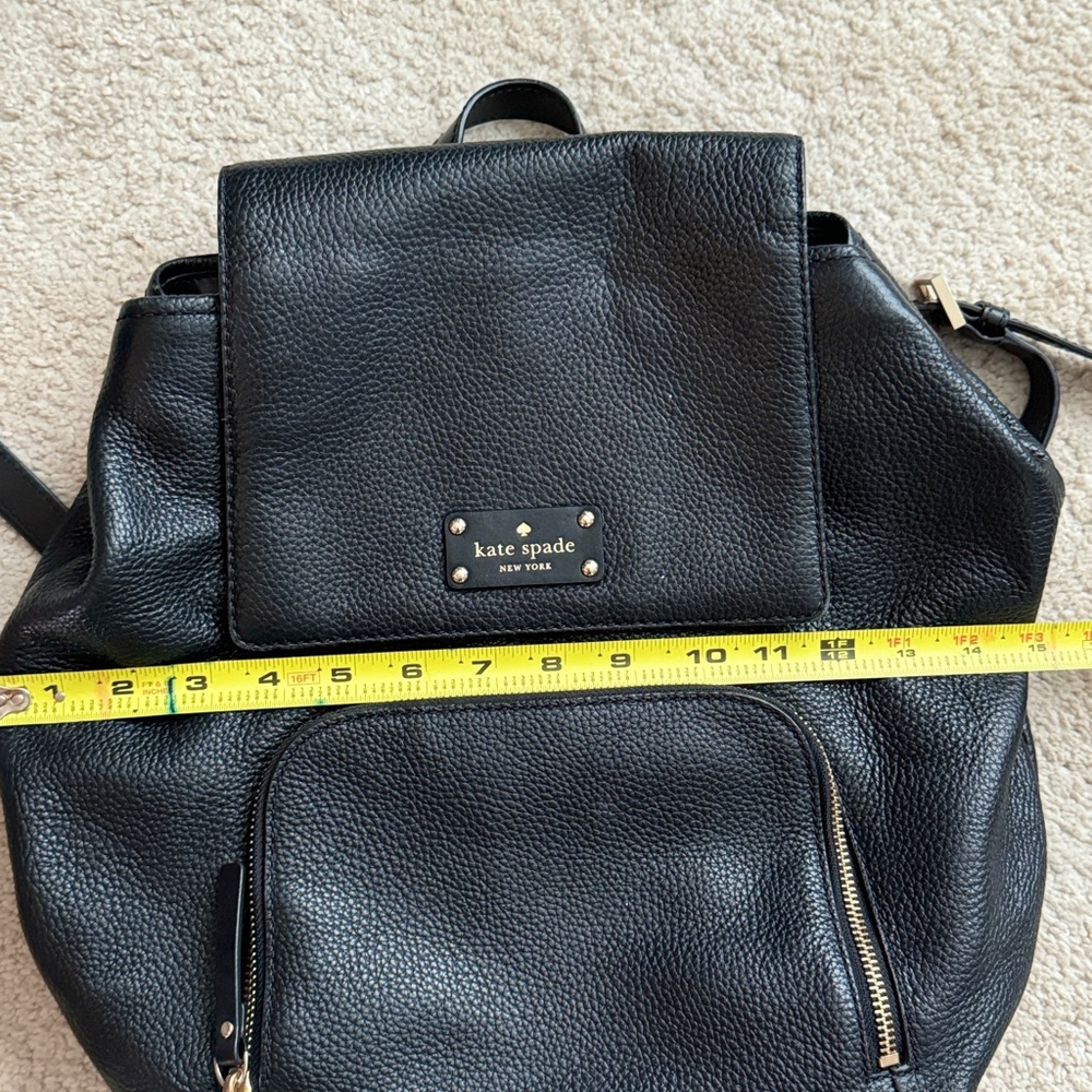 Black Kate Spade Leather Backpack - Picture 4 of 6